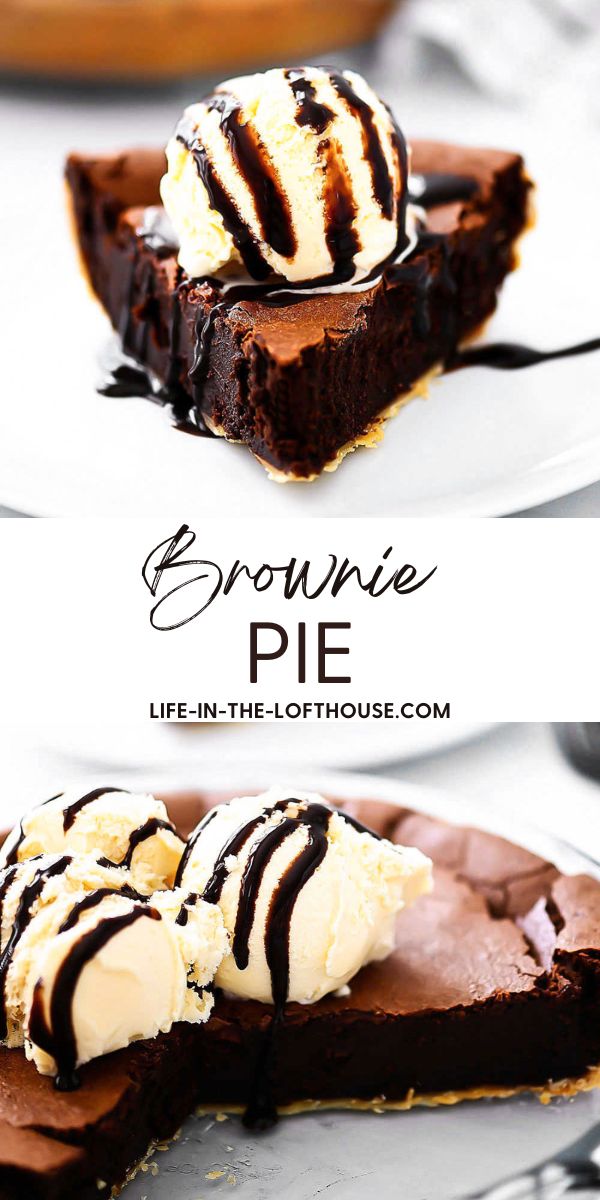 A rich fudge-like brownie batter baked over a flaky pie crust.
