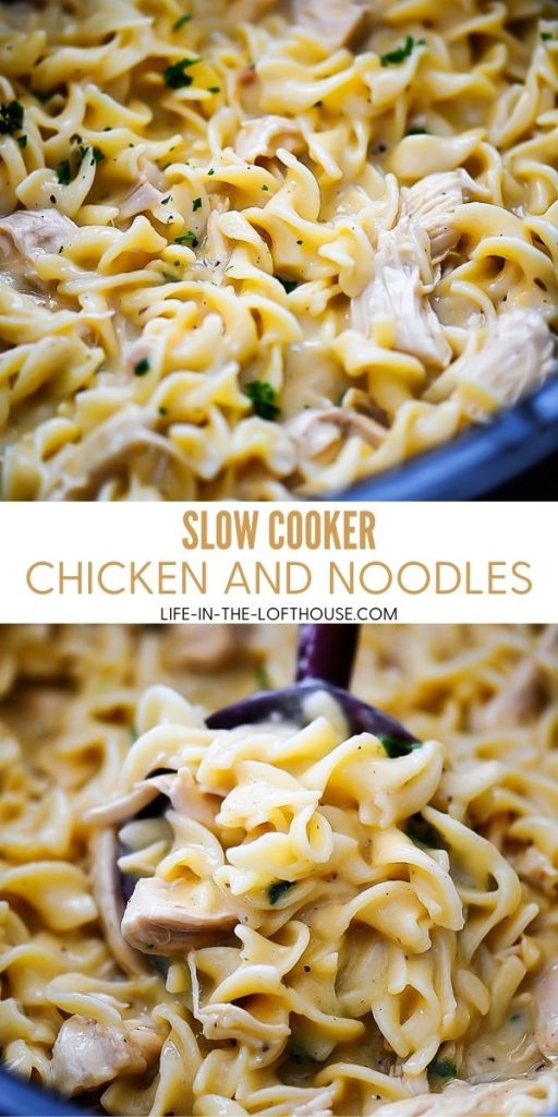Slow Cooker Chicken and Noodles - Life In The Lofthouse