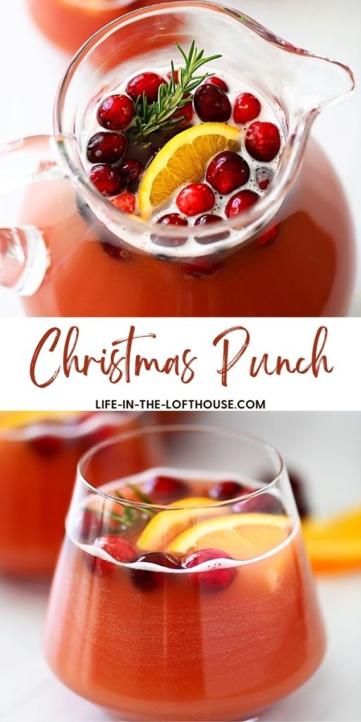 Christmas Punch is filled with cranberry, orange and lemon-lime flavors.