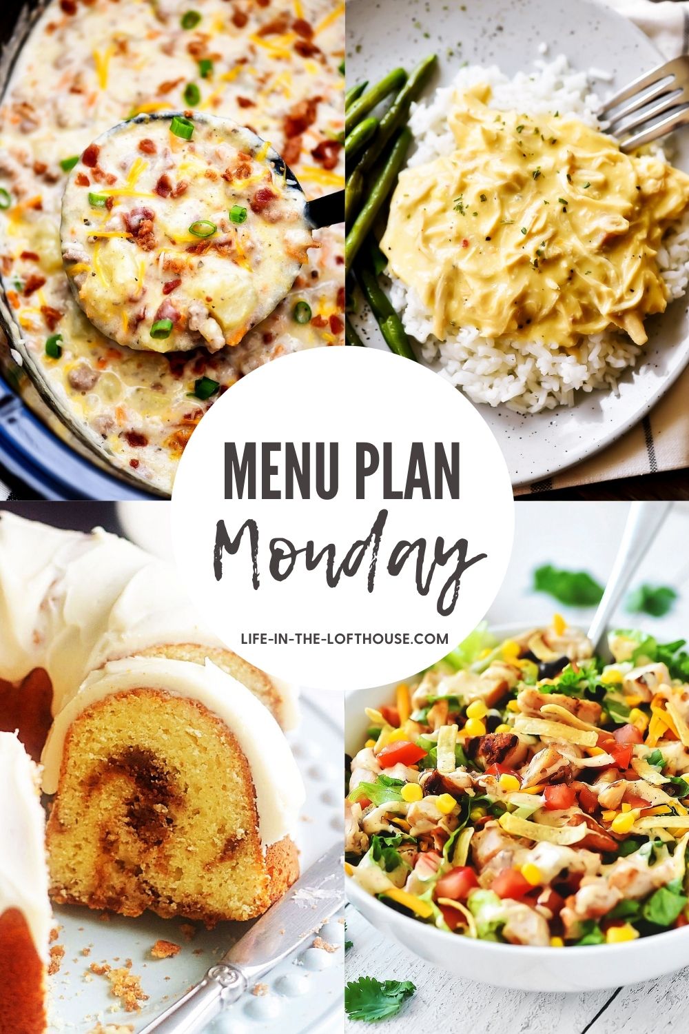 Menu Plan Monday is a list of six dinners and one dessert idea. Life-in-the-Lofthouse.com