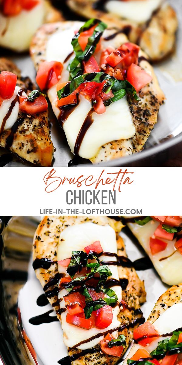 Delicious Bruschetta Chicken with Balsamic Glaze
