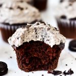 Chocolate Cupcakes with a creamy OREO Buttercream frosting. Life-in-the-Lofthouse.com