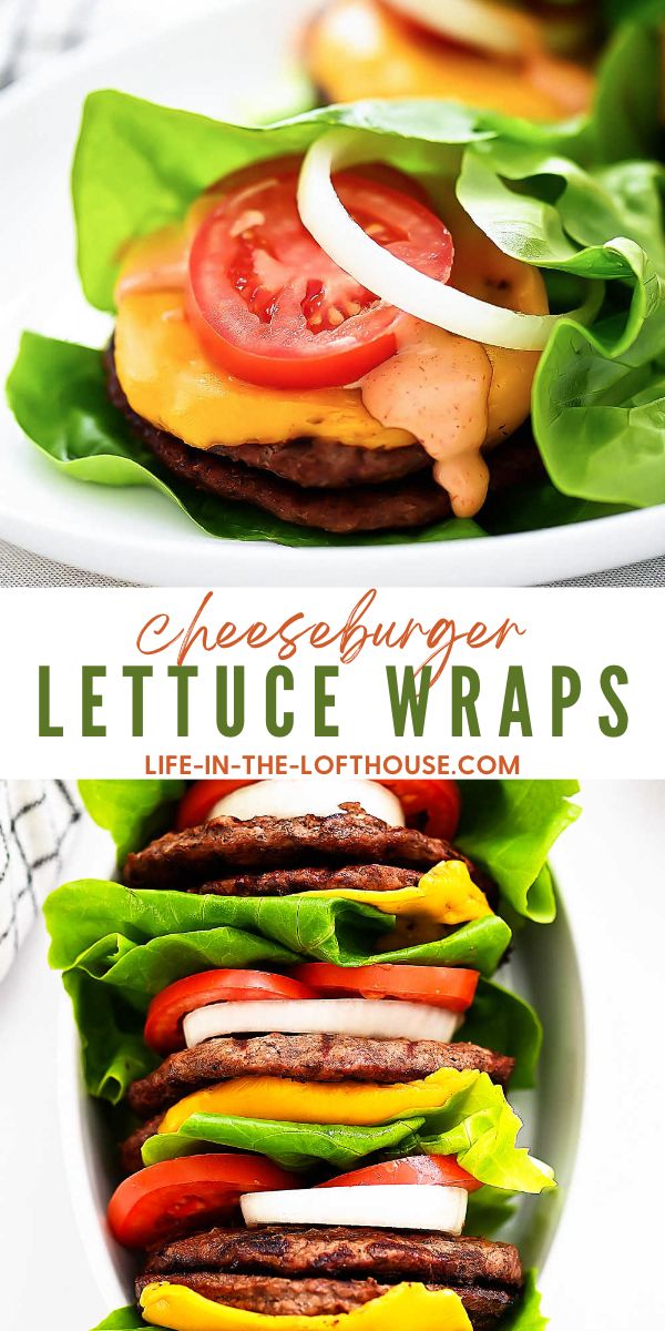 Lettuce Wrapped Burgers with Cheese