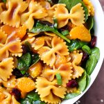 Mandarin Orange and Spinach Pasta Salad