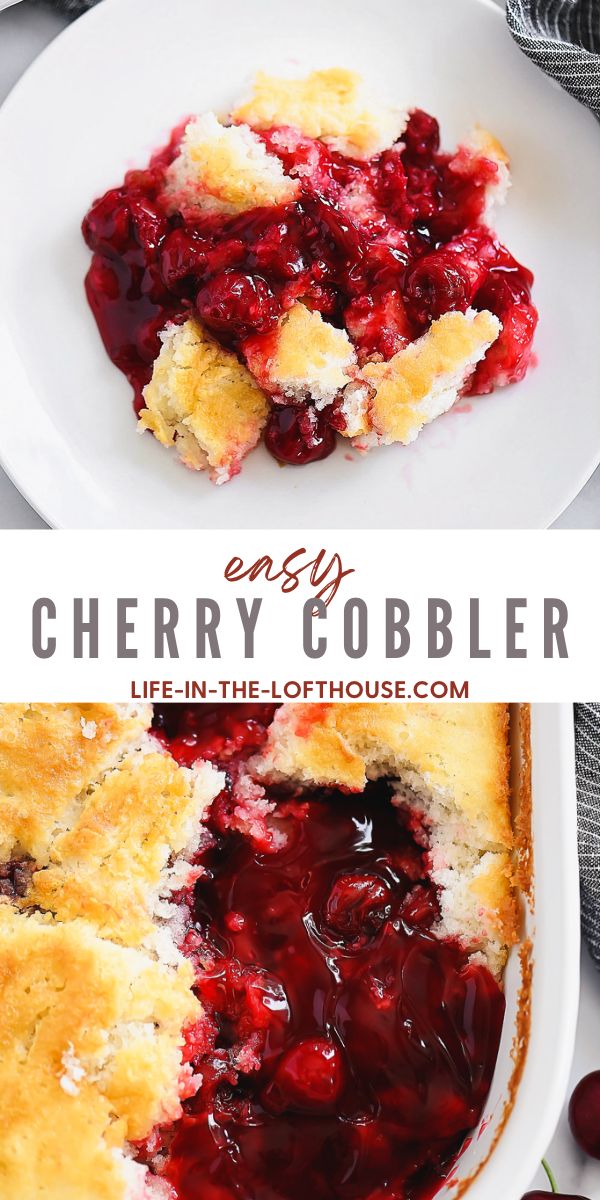 The Best Cherry Cobbler