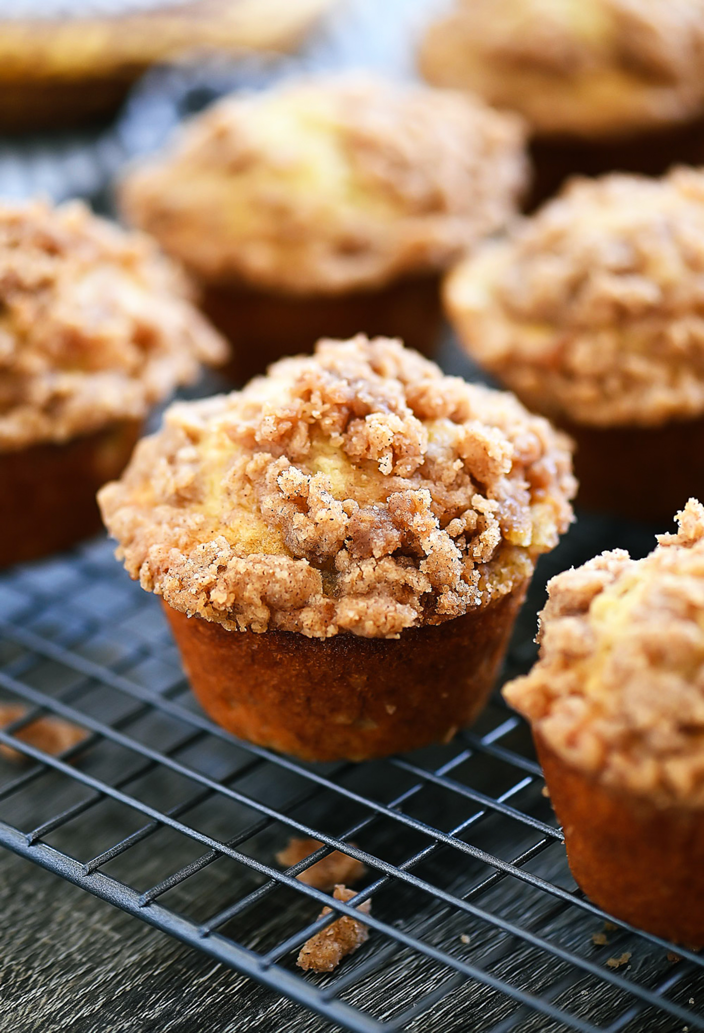 Streusel Topped Banana Muffins