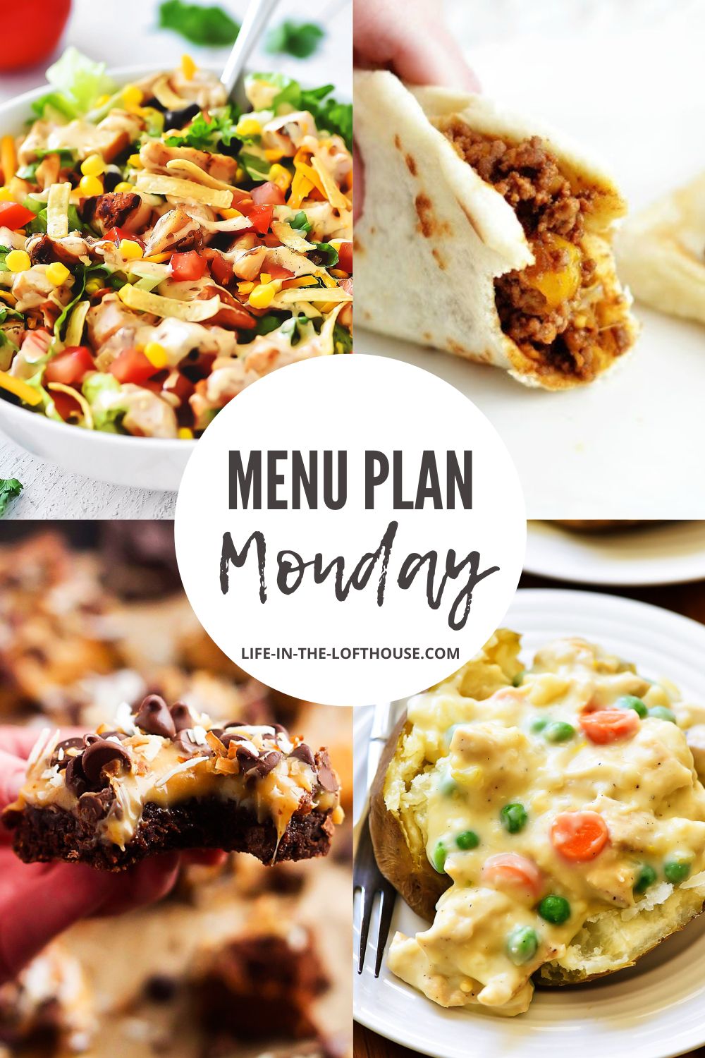 Menu Plan Monday is a list of six dinners and one dessert idea. Life-in-the-Lofthouse.com
