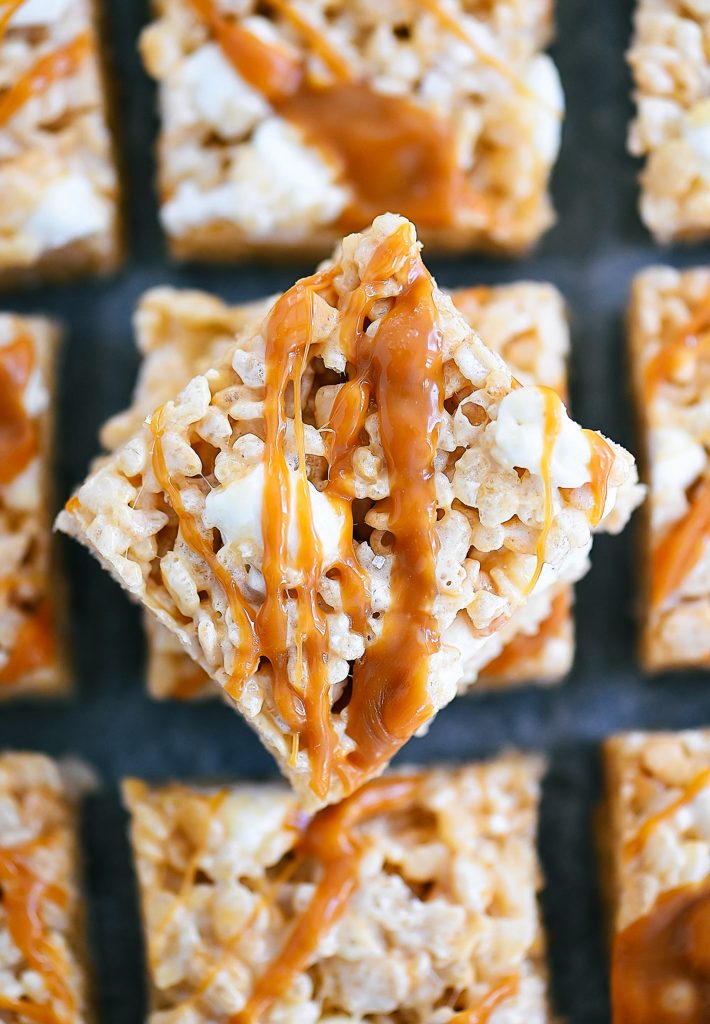 Salted Caramel Rice Krispie Treats - Life In The Lofthouse