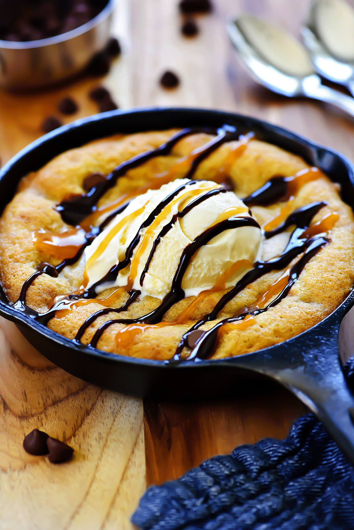 Chocolate Chip Skillet Cookie - Life In The Lofthouse