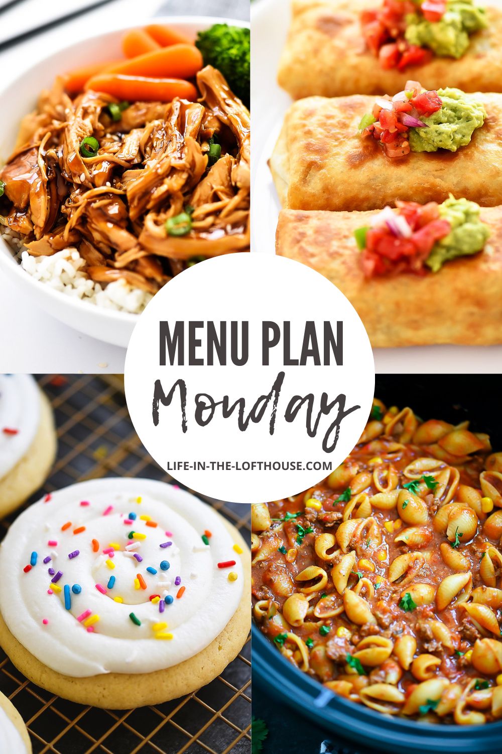 Menu Plan Monday weekly recipes
