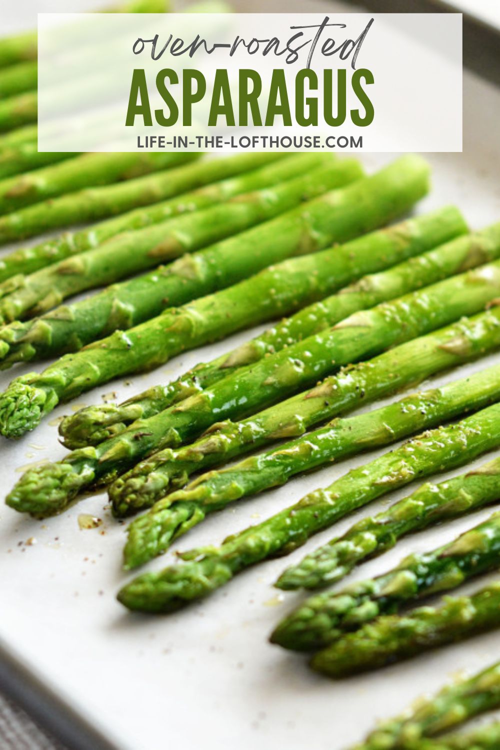 Incredibly easy and delicious Oven-Roasted Asparagus will become your favorite veggie at dinner time!