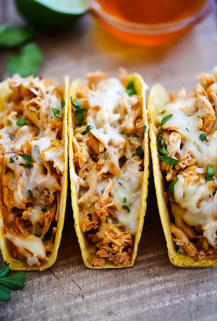 Oven Baked Honey Lime Chicken Tacos
