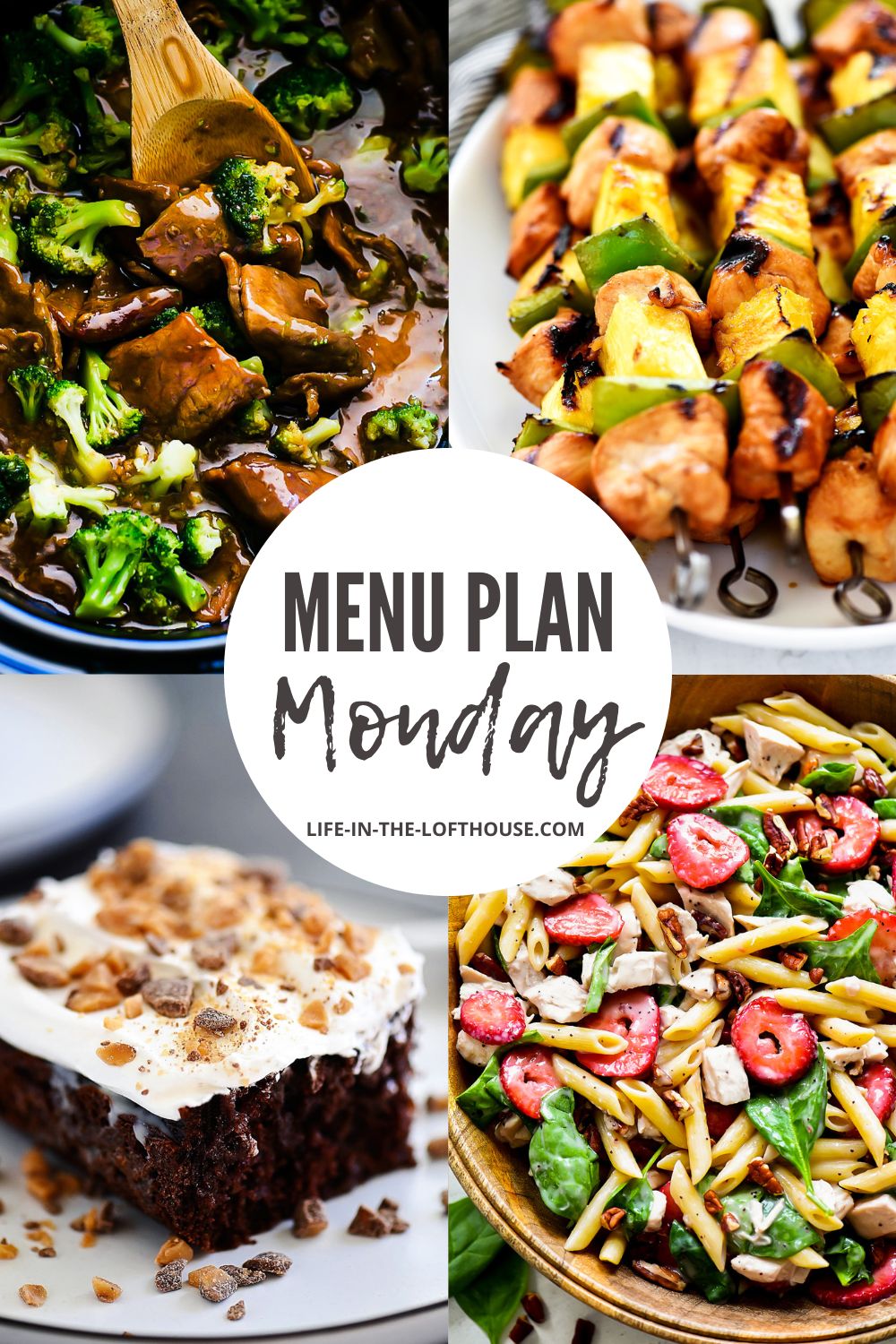 Menu Plan Monday is a list of six dinners and one dessert recipe. Life-in-the-Lofthouse.com