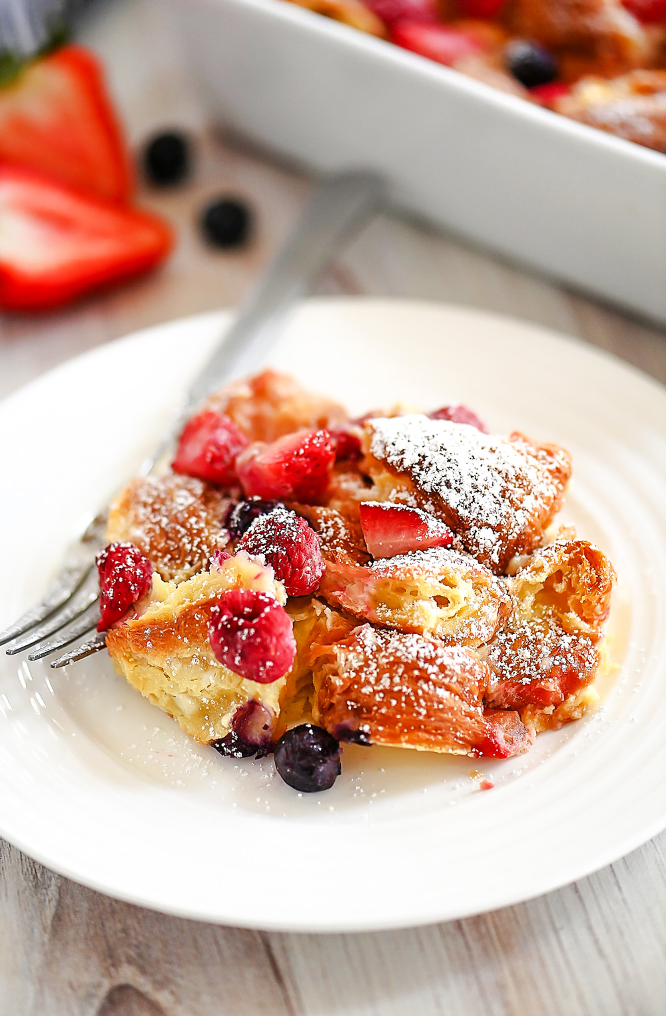 Croissant Breakfast Bake with Berries