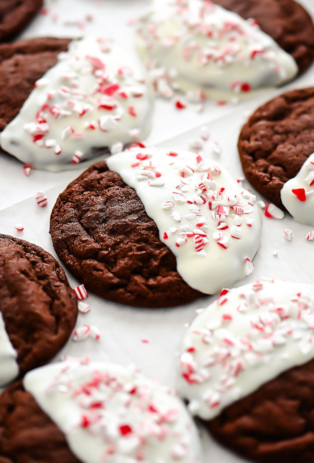 Peppermint Double Chocolate Cookies