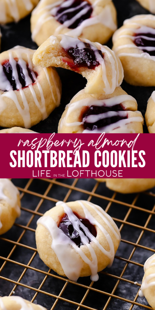 Raspberry Almond Shortbread Cookies - Life In The Lofthouse