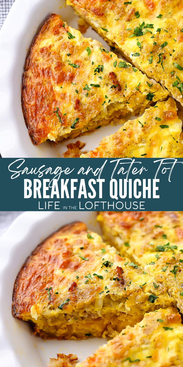 Sausage and Tater Tot Quiche