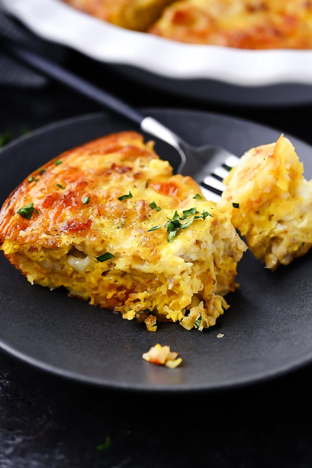 Sausage and Tater Tot Quiche