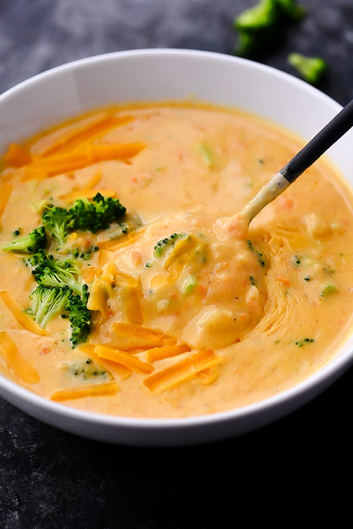 Creamy Slow Cooker Broccoli Cheese and Potato Soup
