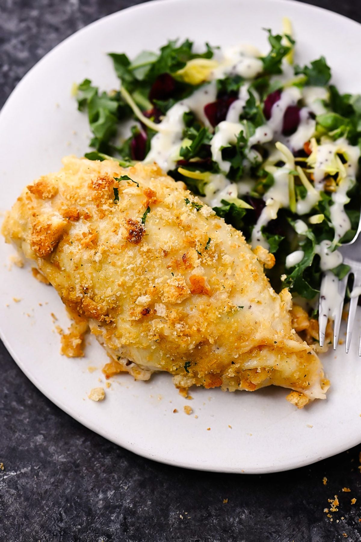 Creamy Baked Caesar Chicken