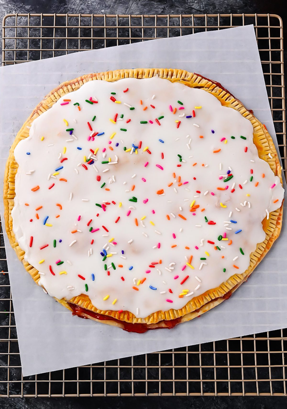 Giant Frosted Strawberry Pop Tart