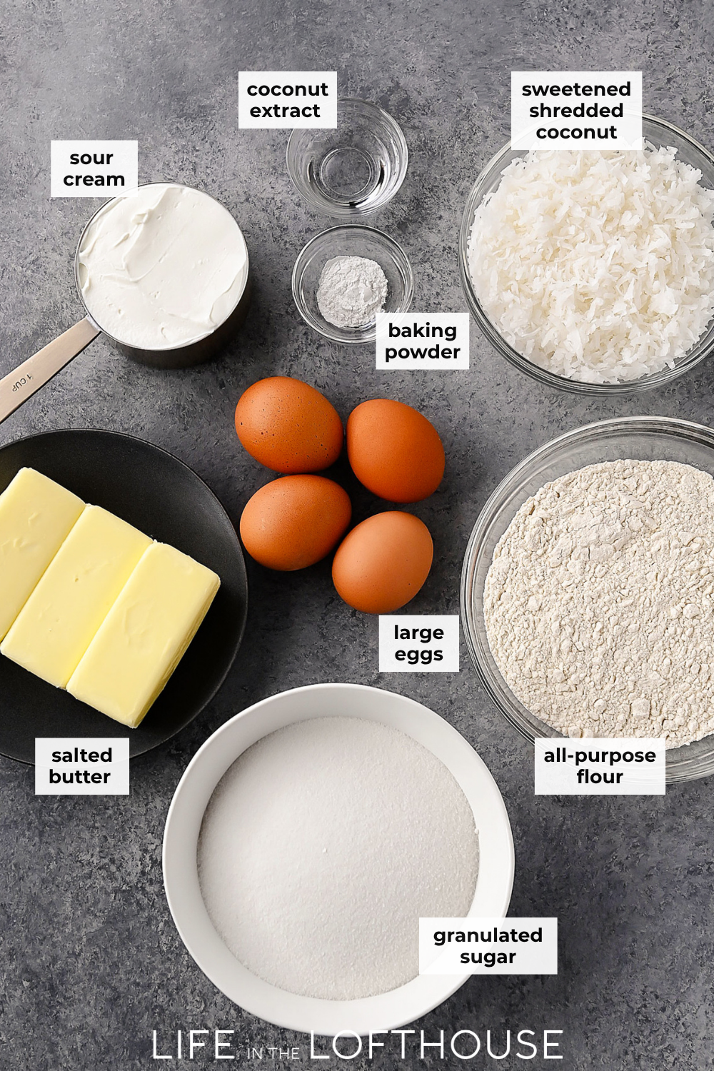 Coconut Bundt Cake Ingredients