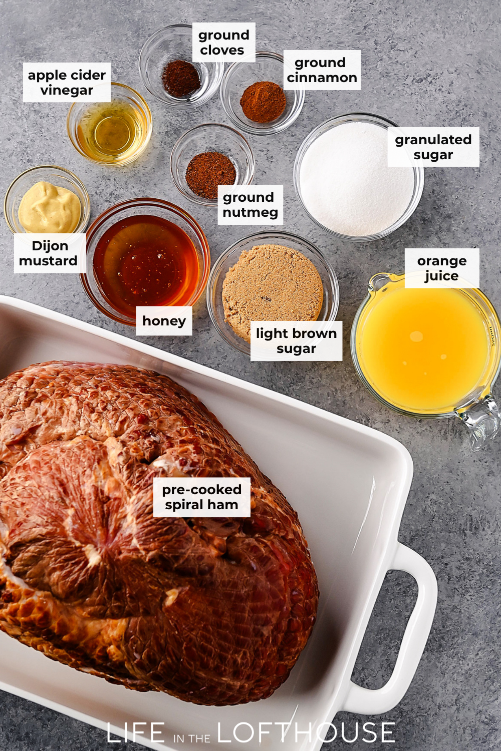 Honey Baked Ham Ingredients