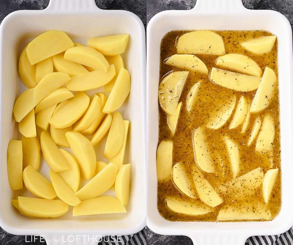Greek Lemon Potatoes Steps