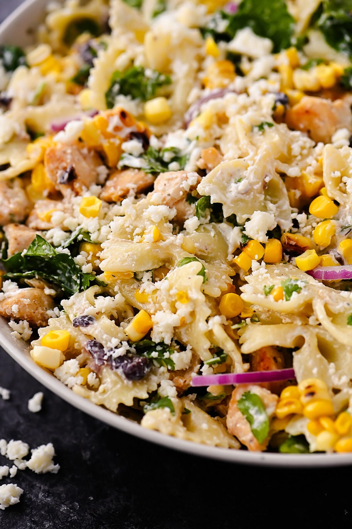 Mexican Street Corn Chicken Pasta Salad