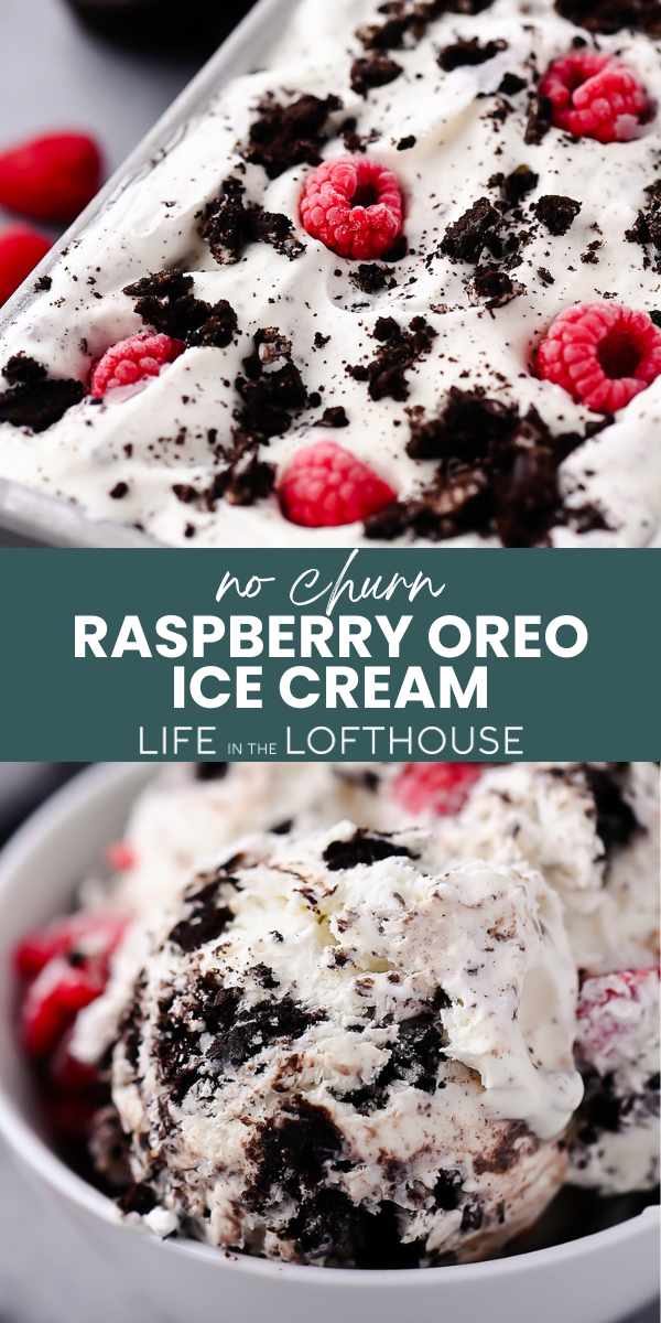 Raspberry Oreo Ice Cream
