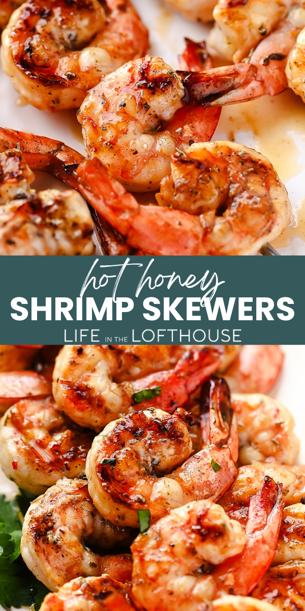 Grilled Hot Honey Shrimp Skewers PIN