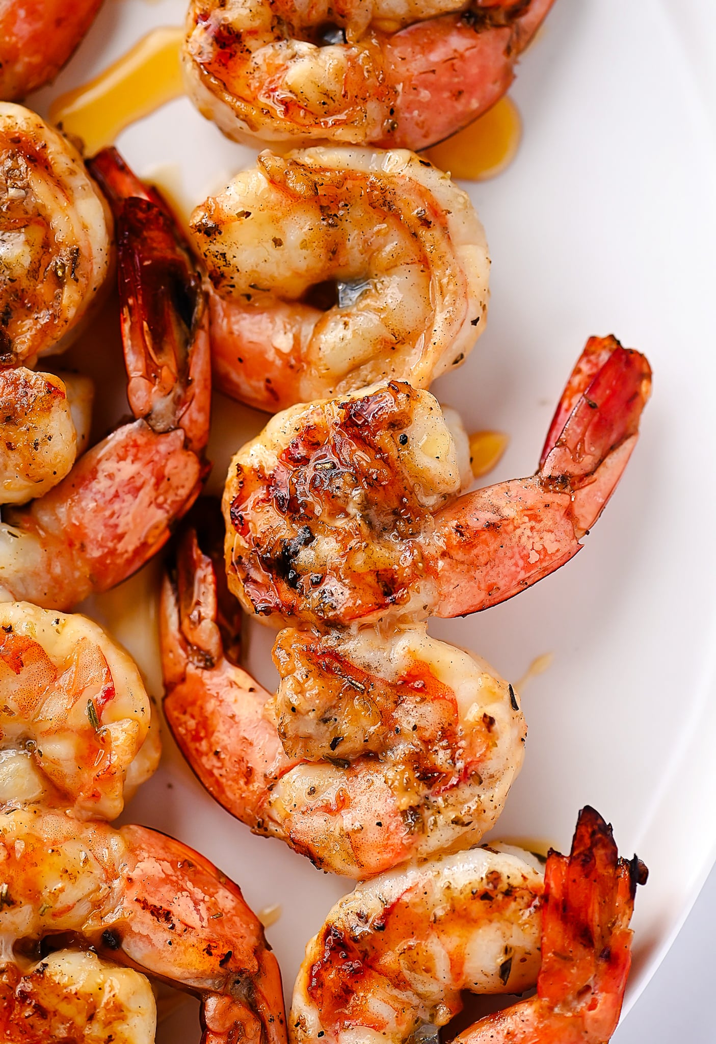 Grilled Hot Honey Shrimp Skewers