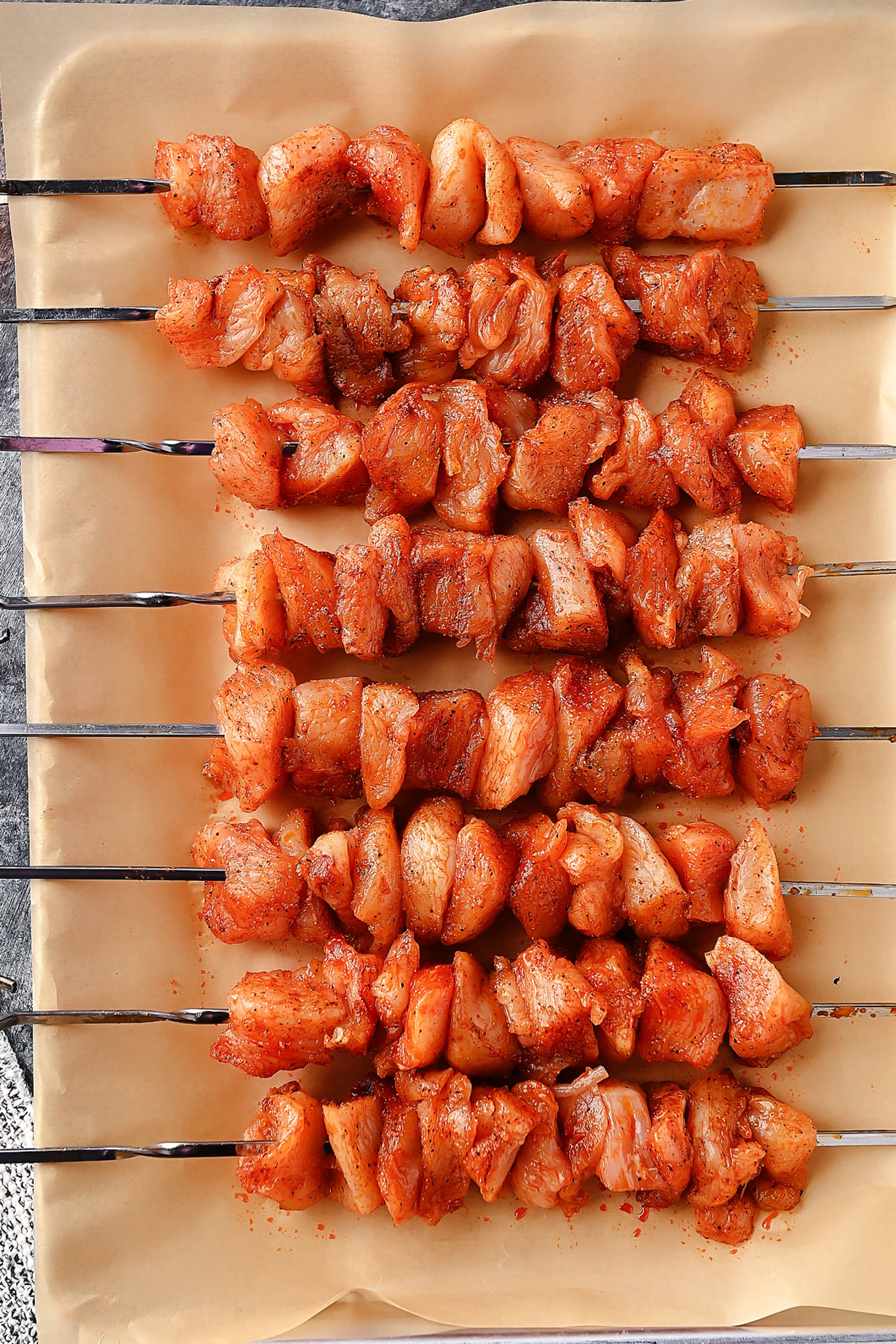 Bang Bang Chicken Skewers Steps