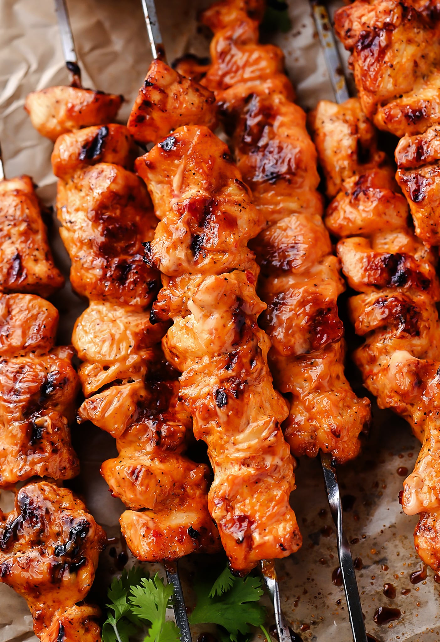 Bang Bang Chicken Skewers