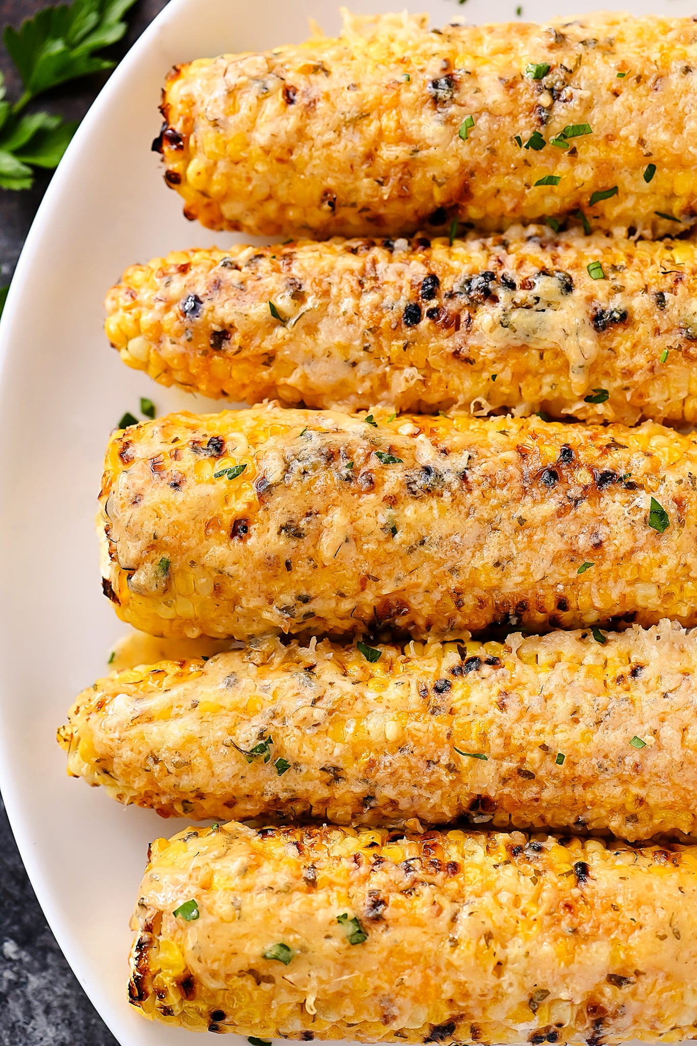 Garlic Parmesan Corn on the Cob