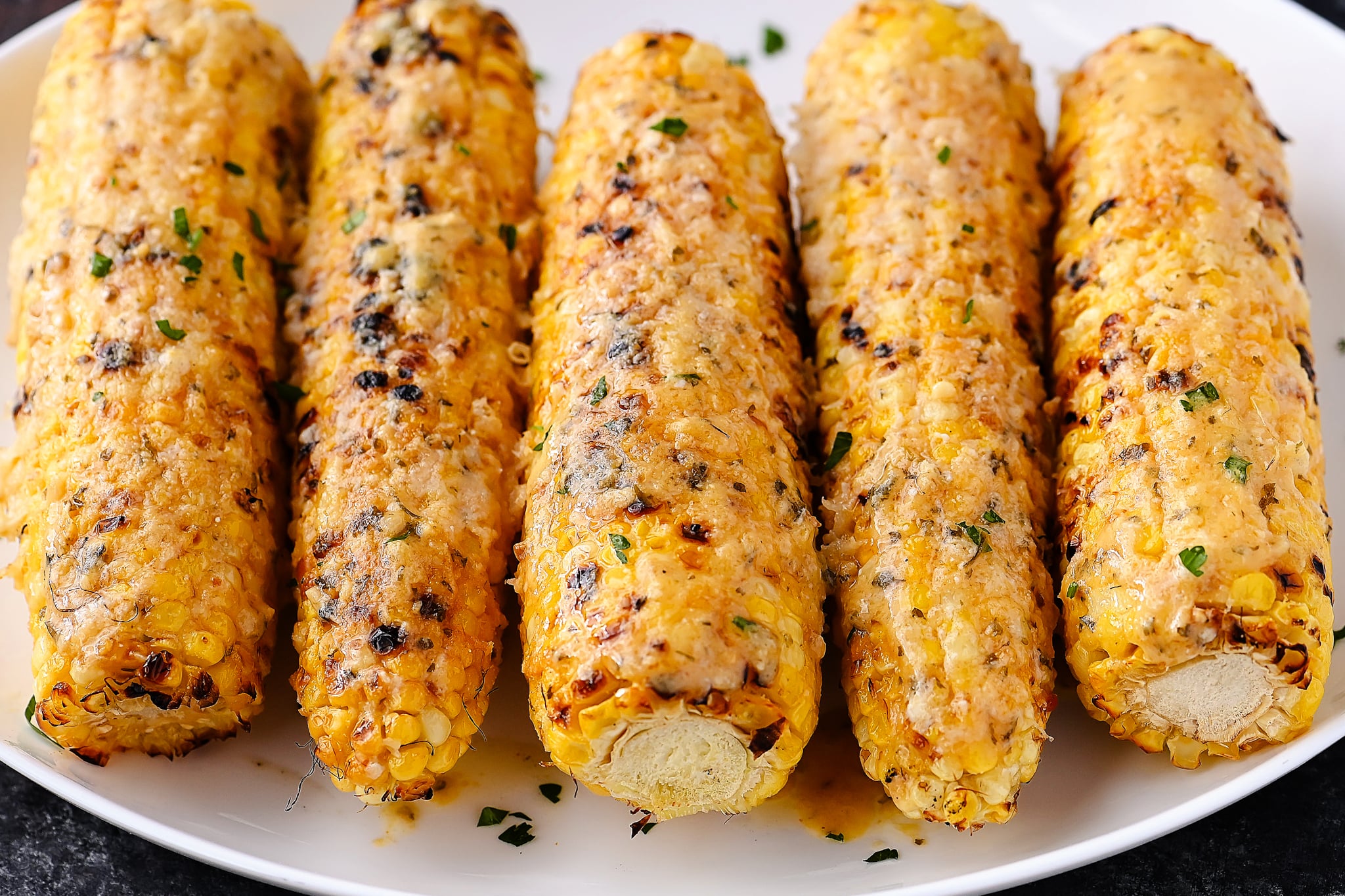 Garlic Parmesan Corn on the Cob