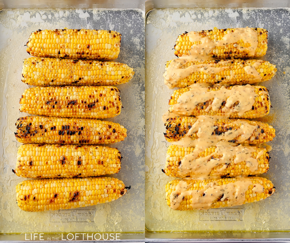 Garlic Parmesan Corn on the Cob Steps