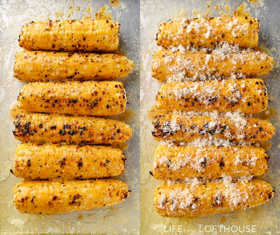 Garlic Parmesan Corn on the Cob Steps