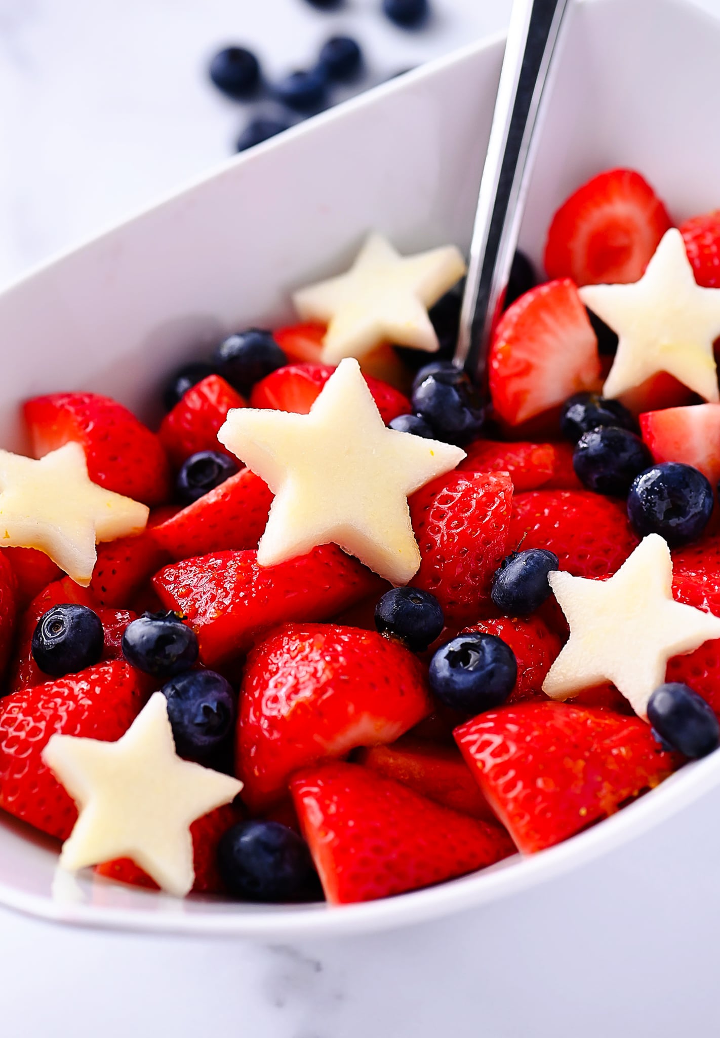 Red White and Blue Fruit Salad