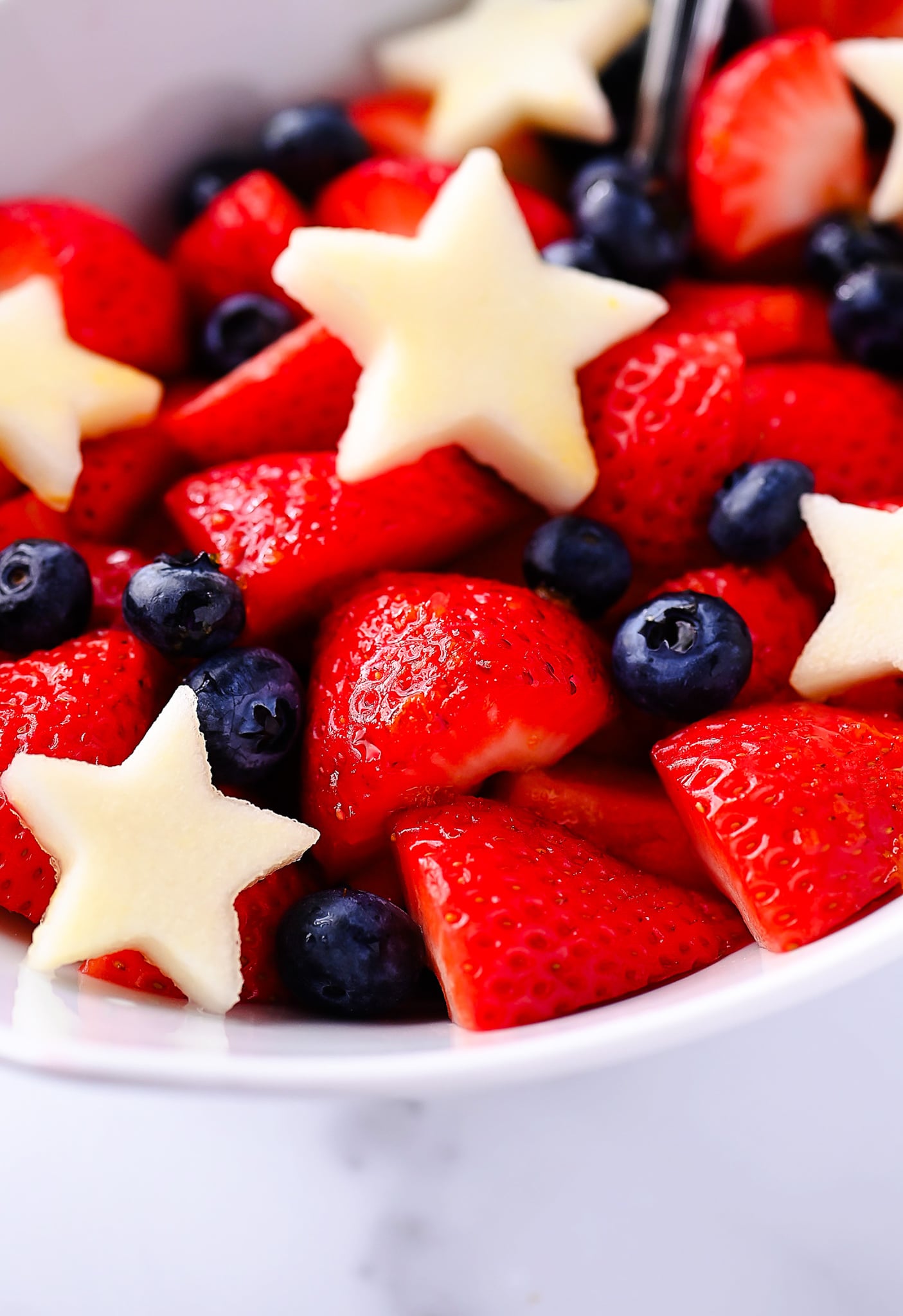 Red White and Blue Fruit Salad