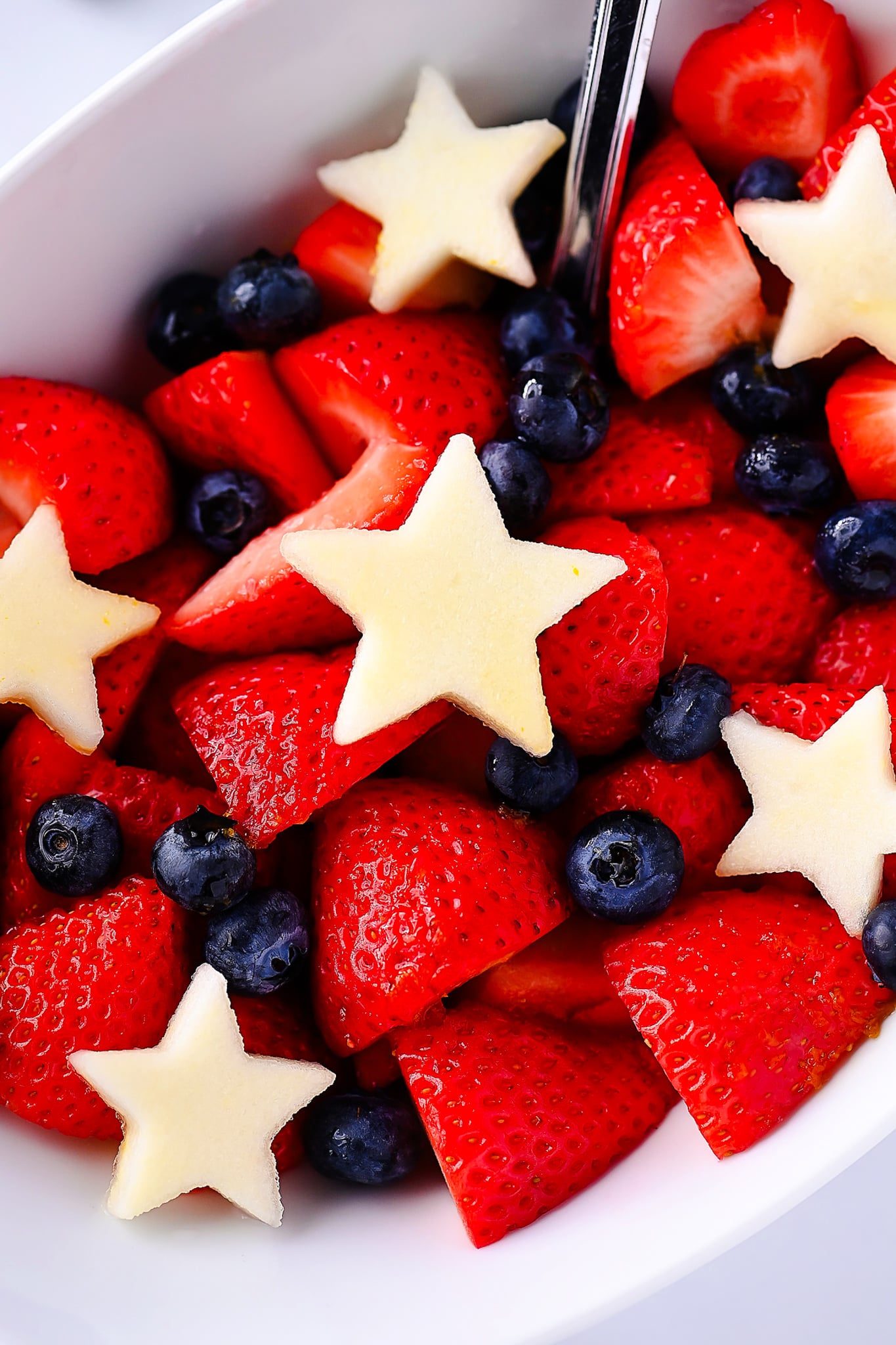 Red White and Blue Fruit Salad