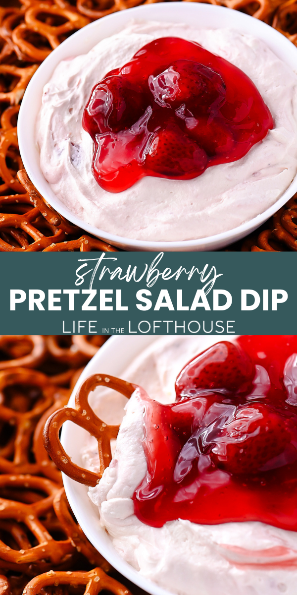 Strawberry Pretzel Salad Dip PIN