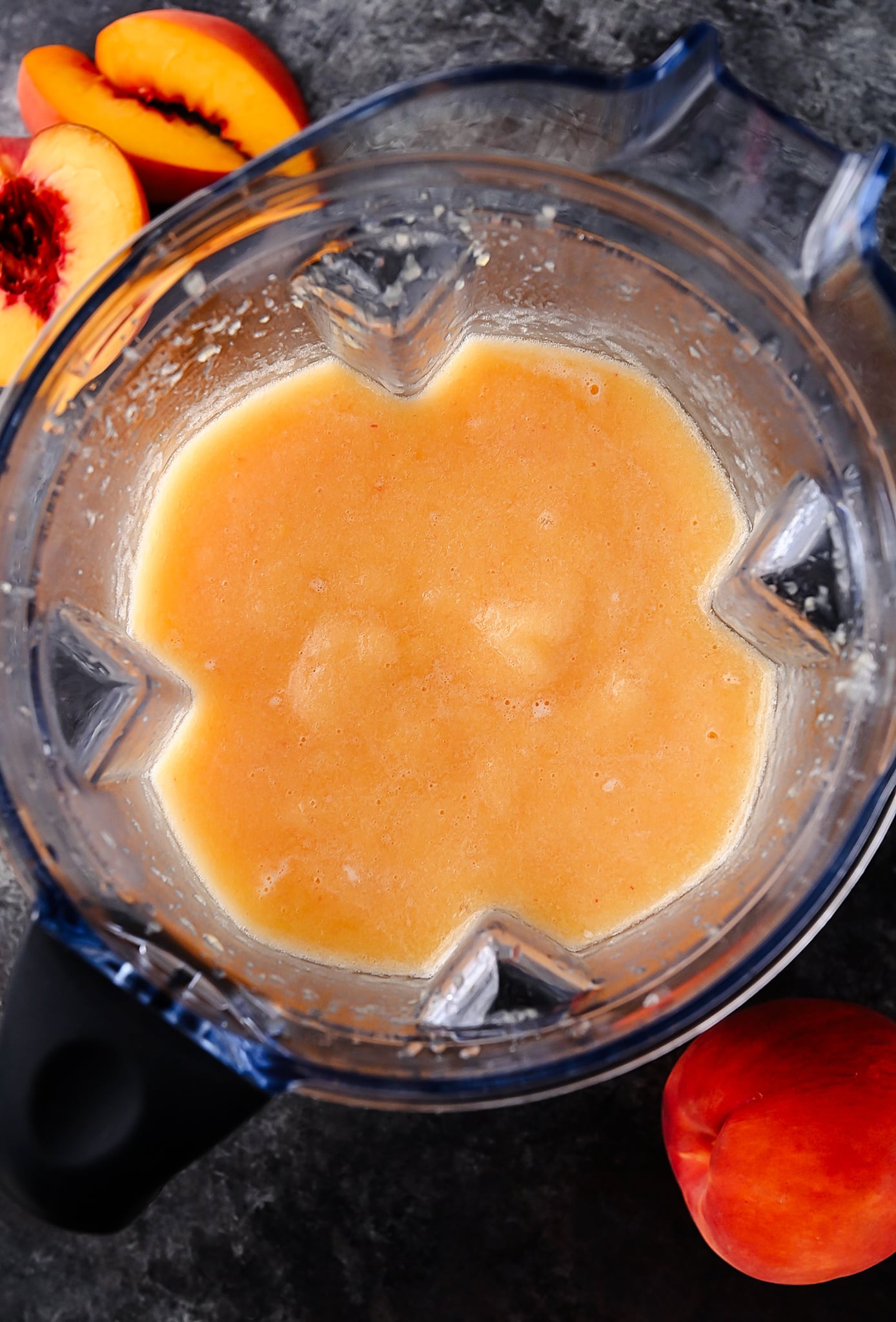 Frozen Peach Lemonade blended
