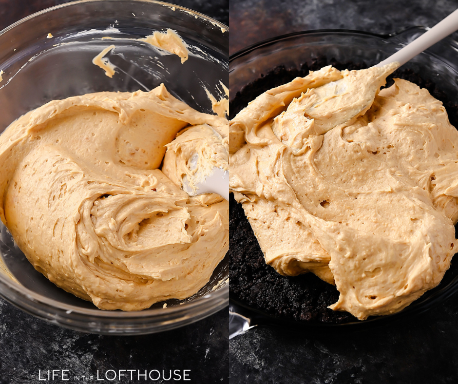 No Bake peanut butter pie filling