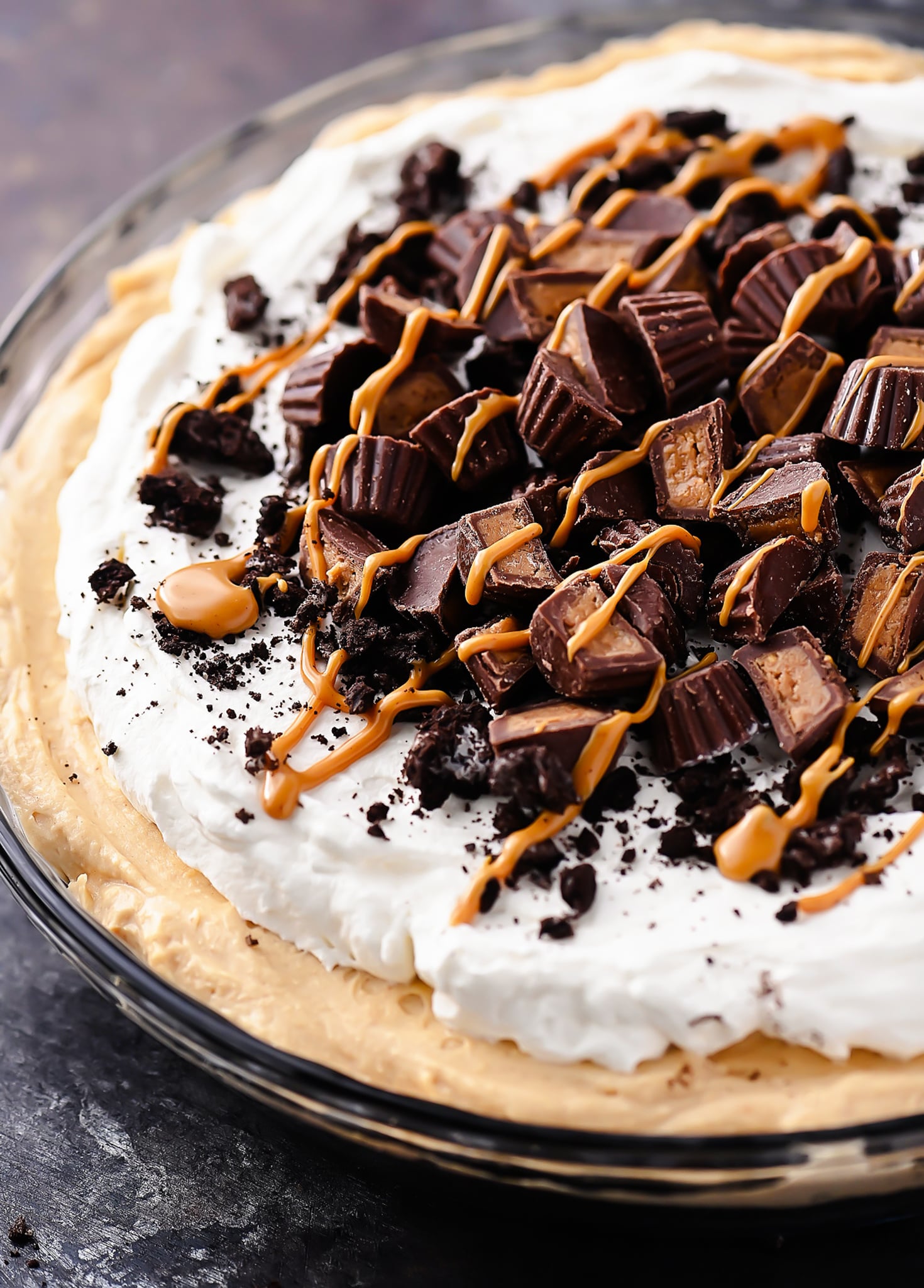 No Bake Peanut Butter Oreo Pie