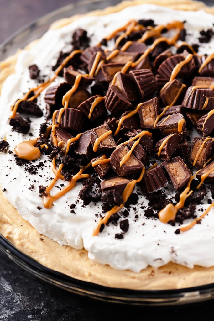 No Bake Peanut Butter Oreo Pie