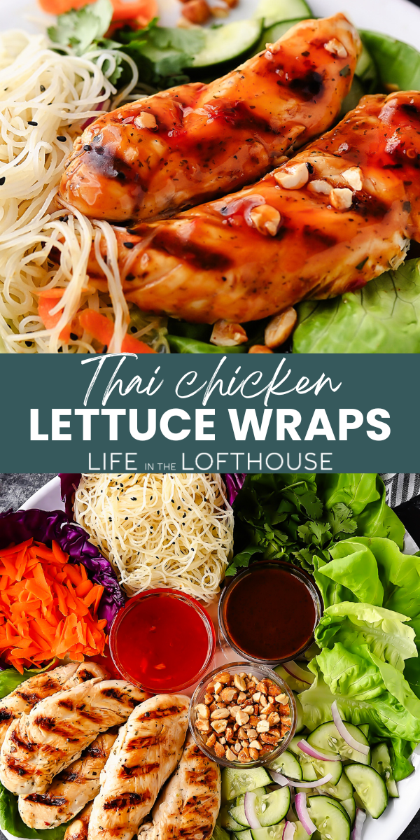 Thai Chicken Lettuce Wraps PIN