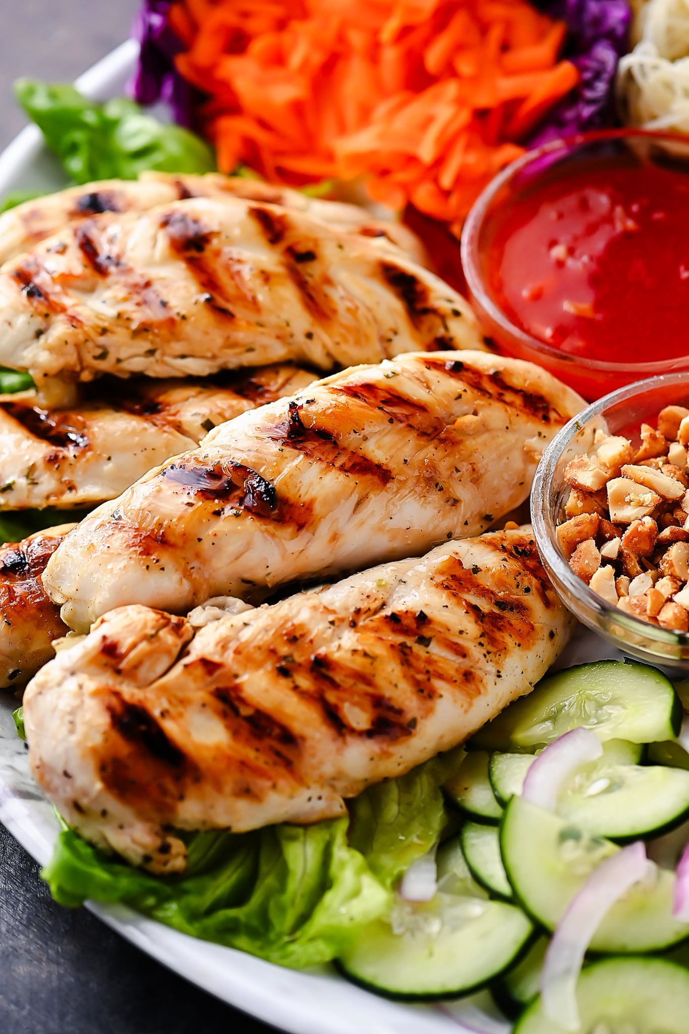 Thai Chicken Lettuce Wraps