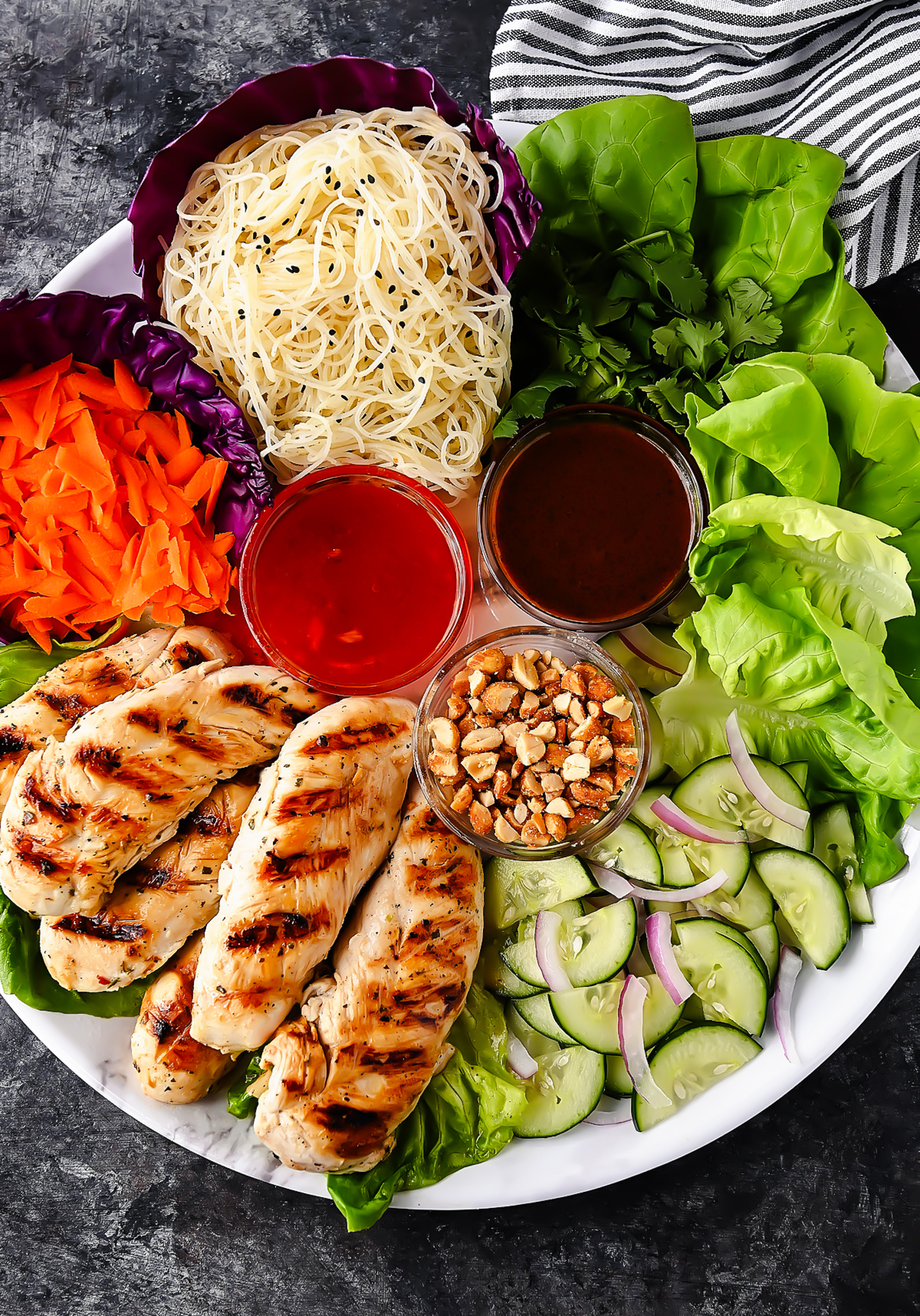 Thai Chicken Lettuce Wraps