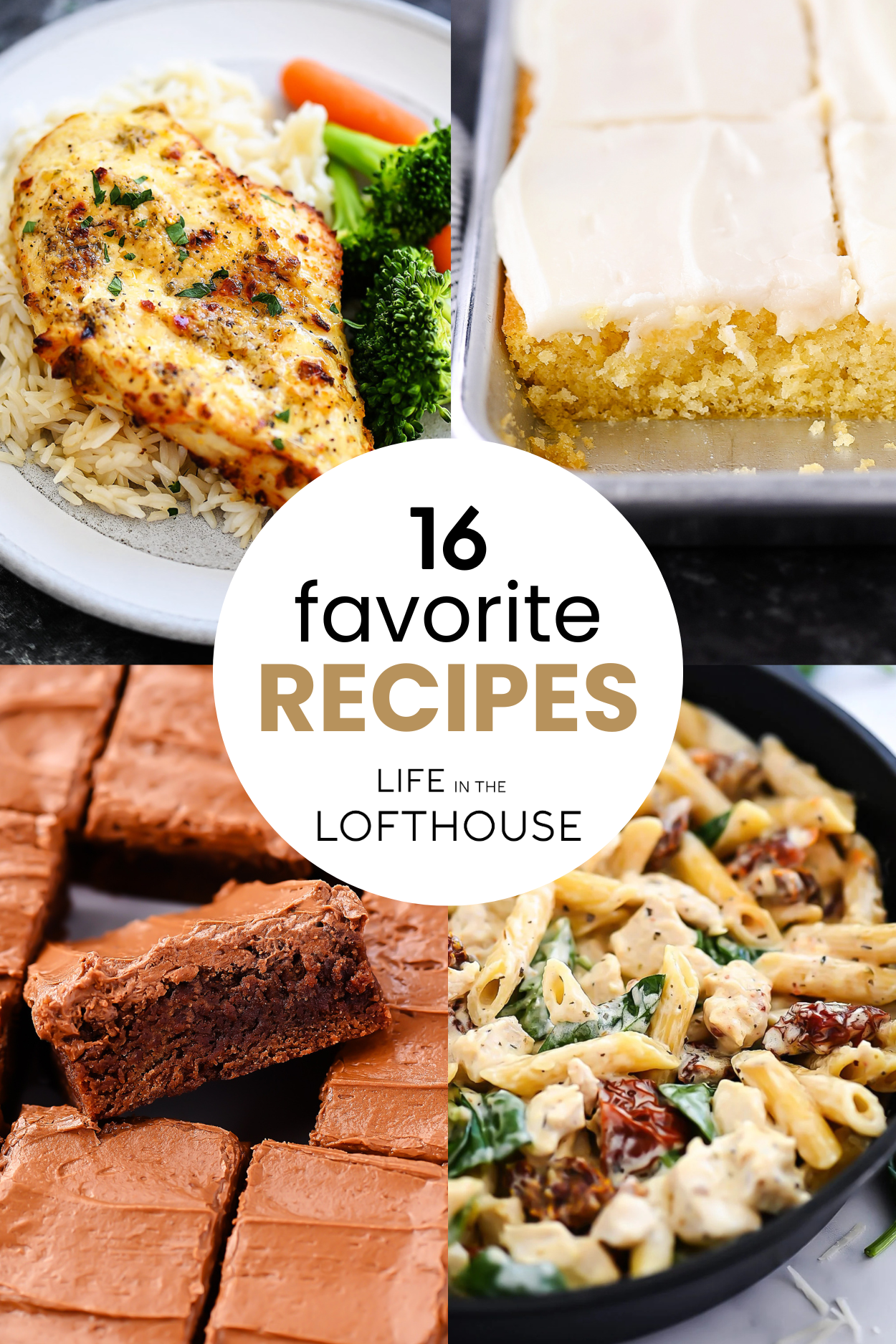 16 favorite recipes celebrating 16 years of Life in the Lofthouse